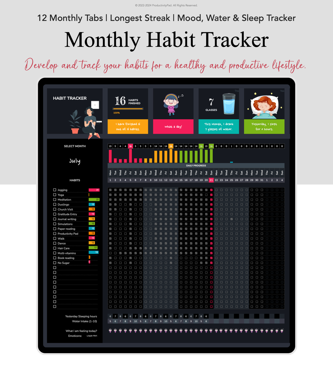 Ultimate Task Manager Google Sheets Planners Productivity Pad